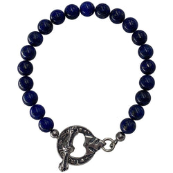 Beaded Blue Lapis Bracelet