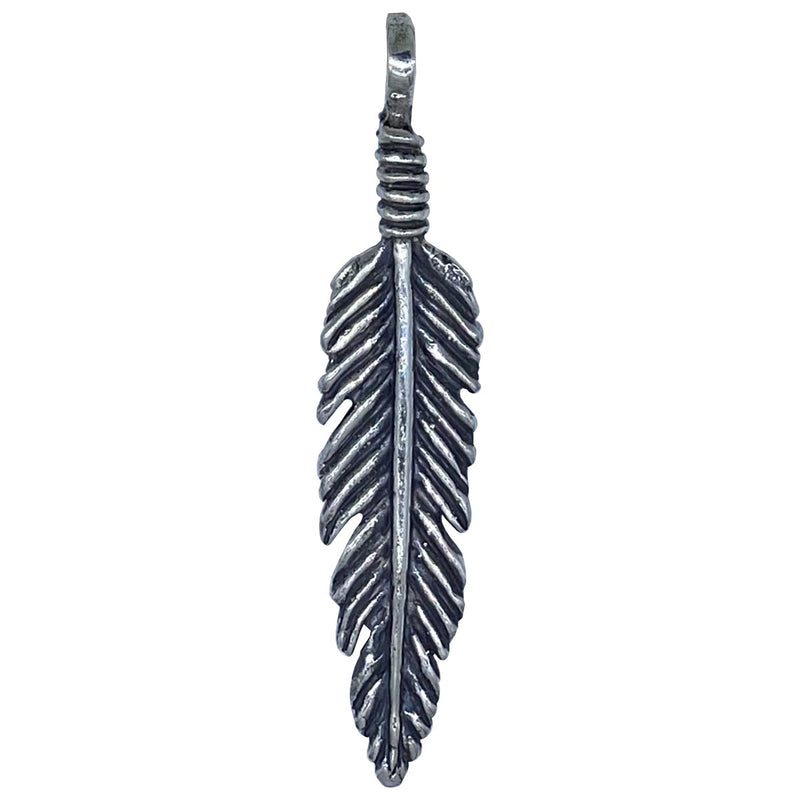 Feather on Leather Necklace