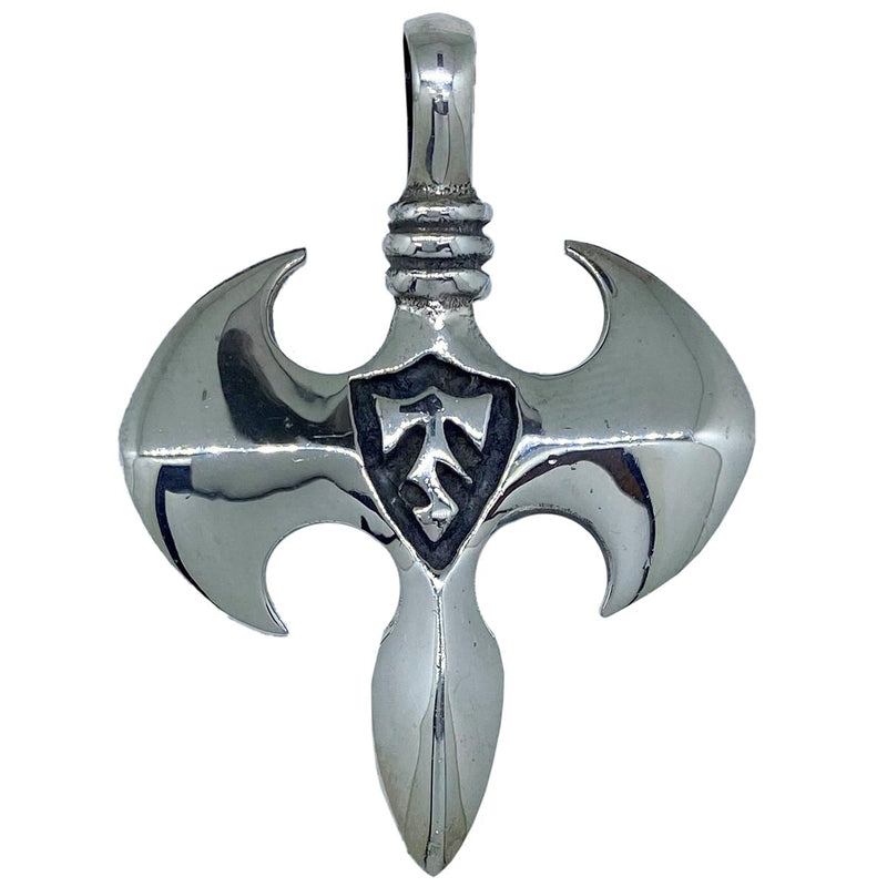 Labrys Battle Axe on Leather Necklace
