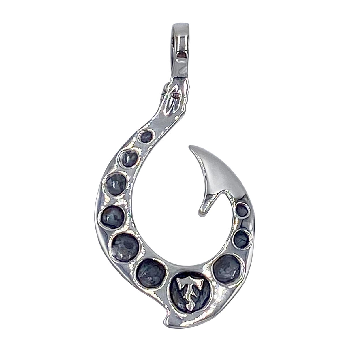 Hapuna Fish Hook Necklace Symbolizing Strength and Abundance – Lavahut, image size:1200x1200