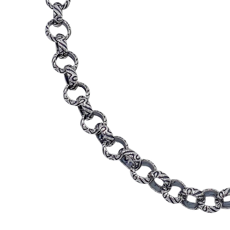 Maori Fishhook on Monarch Link Chain Necklace