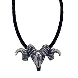 Aries on Leather Necklace