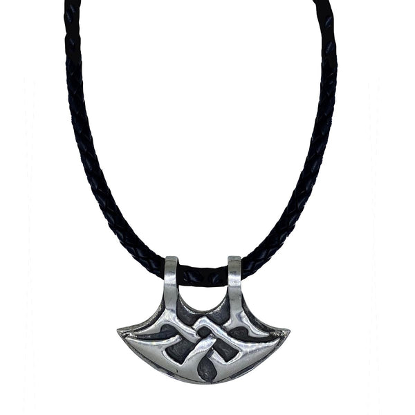 Celtic Axe on Leather Necklace