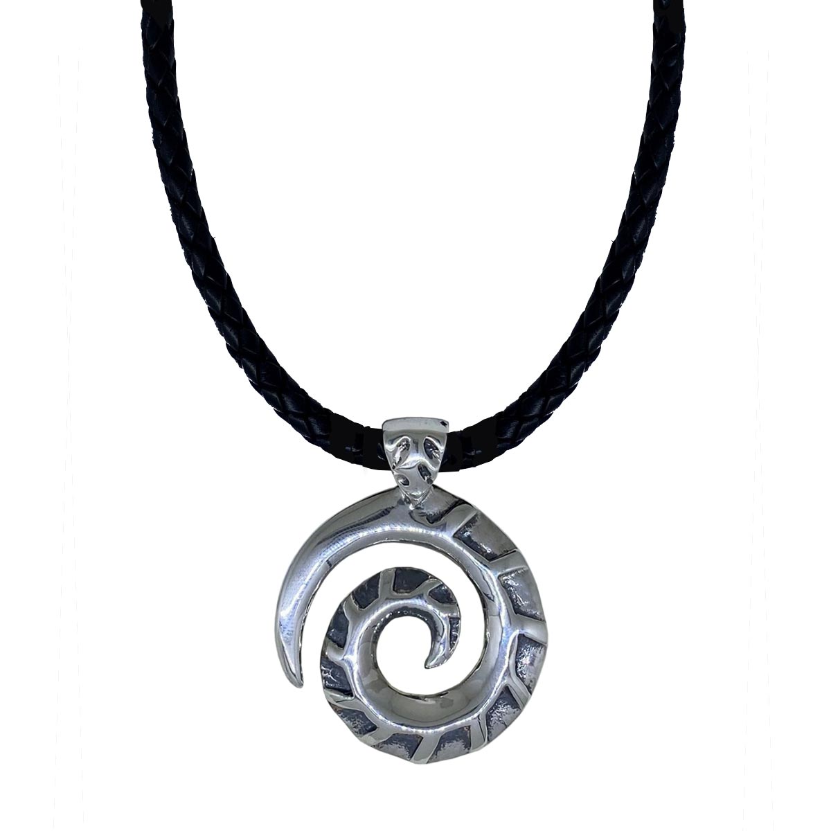 Koru on Leather Necklace – Tribal Son