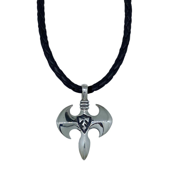 Labrys Battle Axe on Leather Necklace