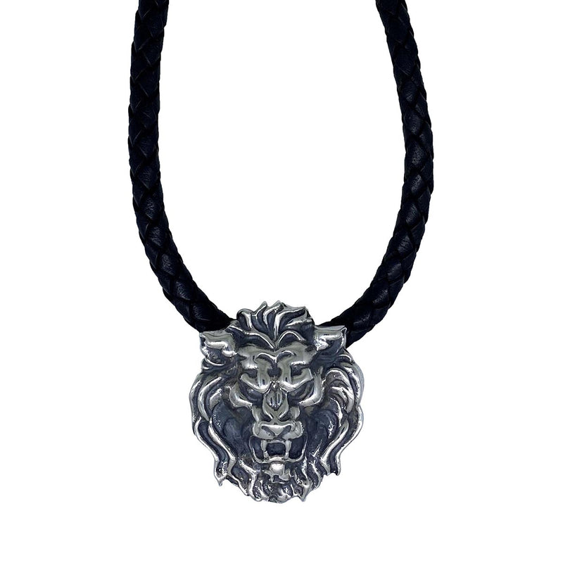 Leo on Leather Necklace