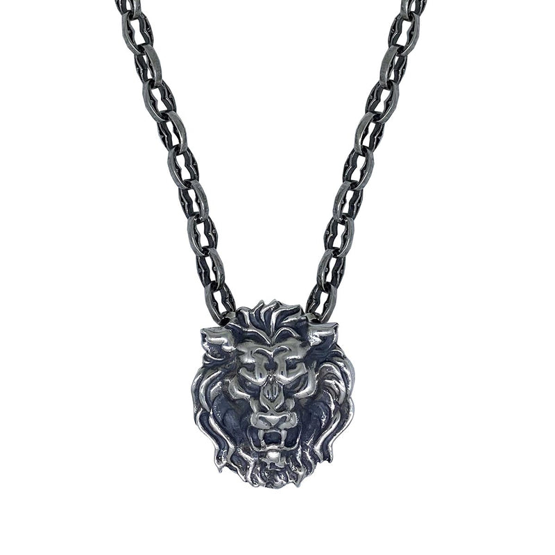 Leo on Small Medieval Chain Necklace