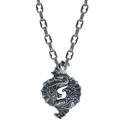 Pisces on Small Medieval Chain Necklace