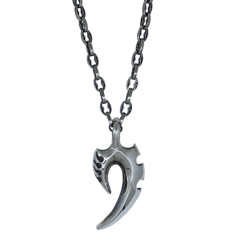 Maori Shark on Small Medieval Chain Necklace