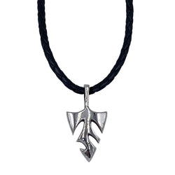 Small Logo on Leather Necklace