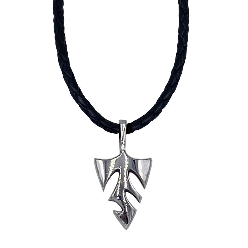 Small Logo on Leather Necklace