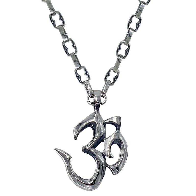 Om on Medium Medieval Chain Necklace