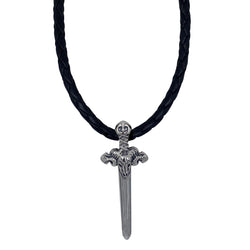 Sword of Odin on Leather Necklace